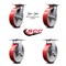 Service Caster 8 Inch Poly on Cast Iron Caster Set with Ball Bearing 2 Swivel Lock 2 Rigid SCC SCC-35S820-PUB-RS-BSL-2-R-2 - alternate 4